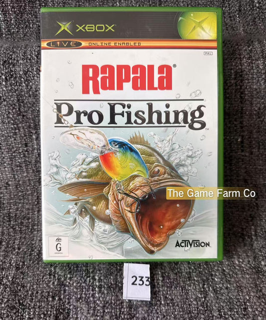 Rapala Pro Fishing Game Microsoft Xbox Original