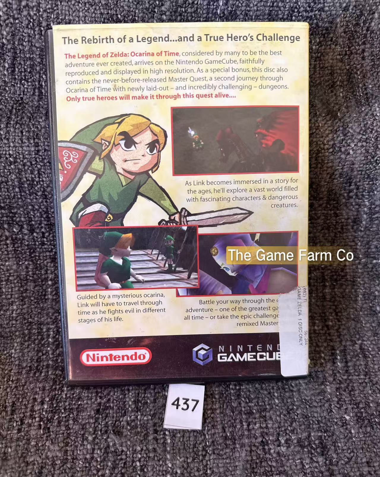 The Legend of Zelda Ocarina of Time Nintendo GameCube Loose Disc PAL Tested Used