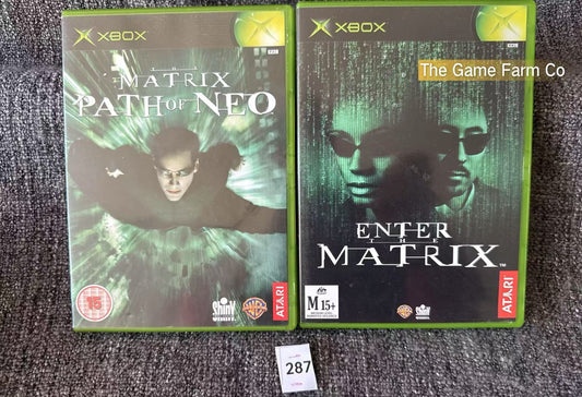 Enter The Matrix + The Matrix Path Of Neo Games In Excellent Condition Microsoft Xbox Original