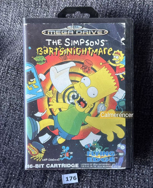 The Simpsons Barts Nightmare - Game - Sega Mega Drive