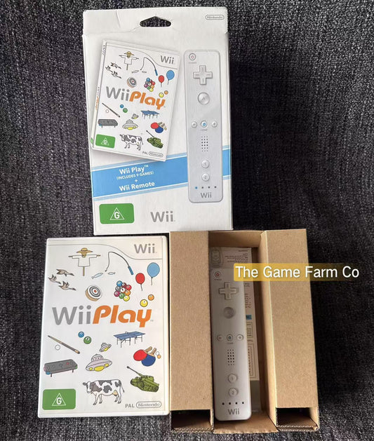 Wii Play boxed with controller boxed -  Nintendo Wii game