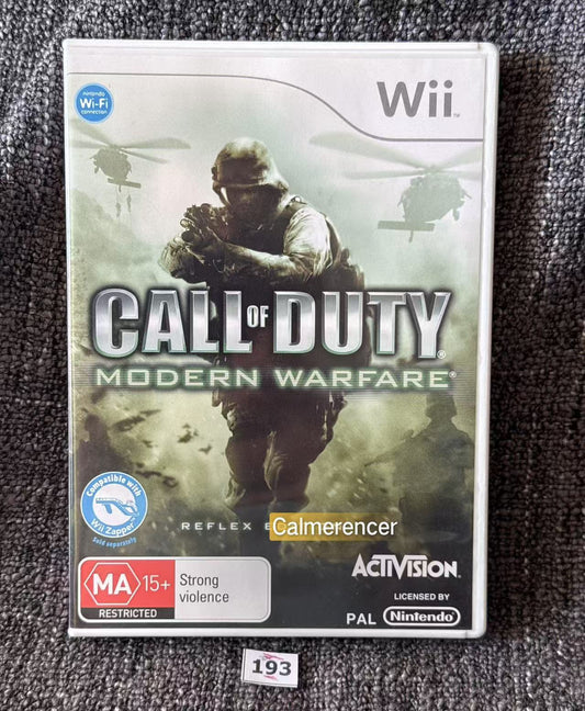 Call Of Duty Modern Warfare -  Nintendo Wii game