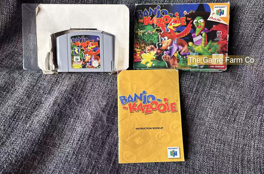Banjo Kazooie Game Boxed - Nintendo 64 / N64 - Pal Version