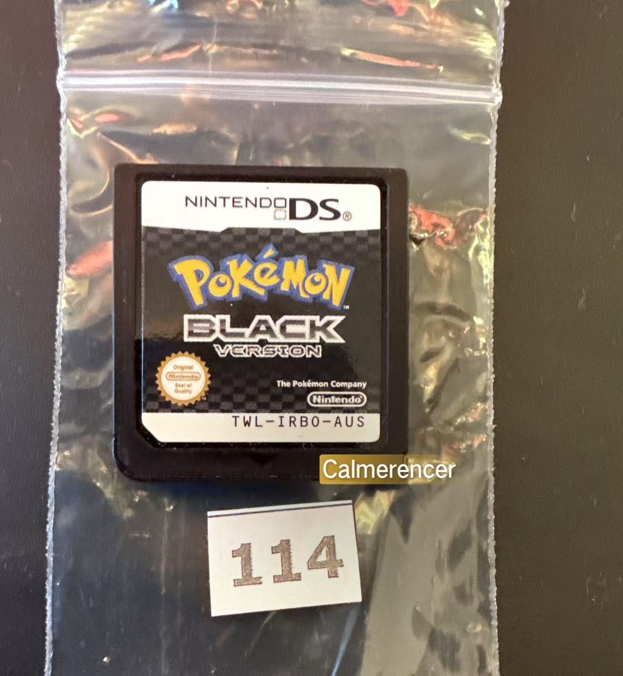 Pokemon Black Version Game - No case Nintendo DS - Pal