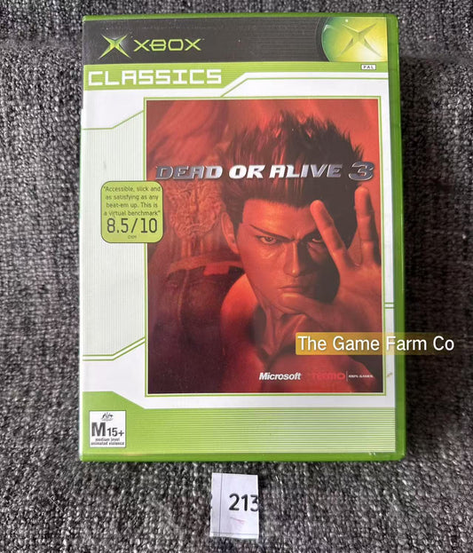 Dead Or Alive 3 Game Microsoft Xbox Original