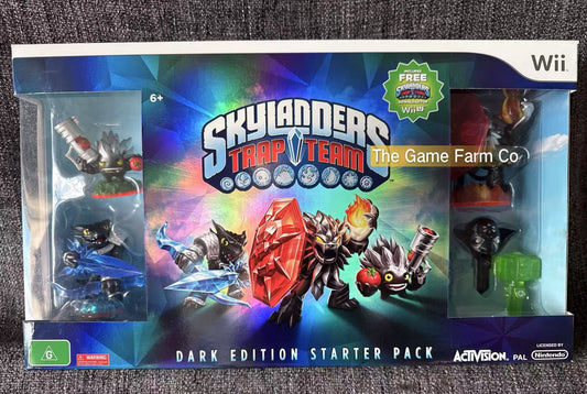 Skylanders Trap Team Dark Edition Starter Pack In Excellent Condition -  Nintendo Wii game