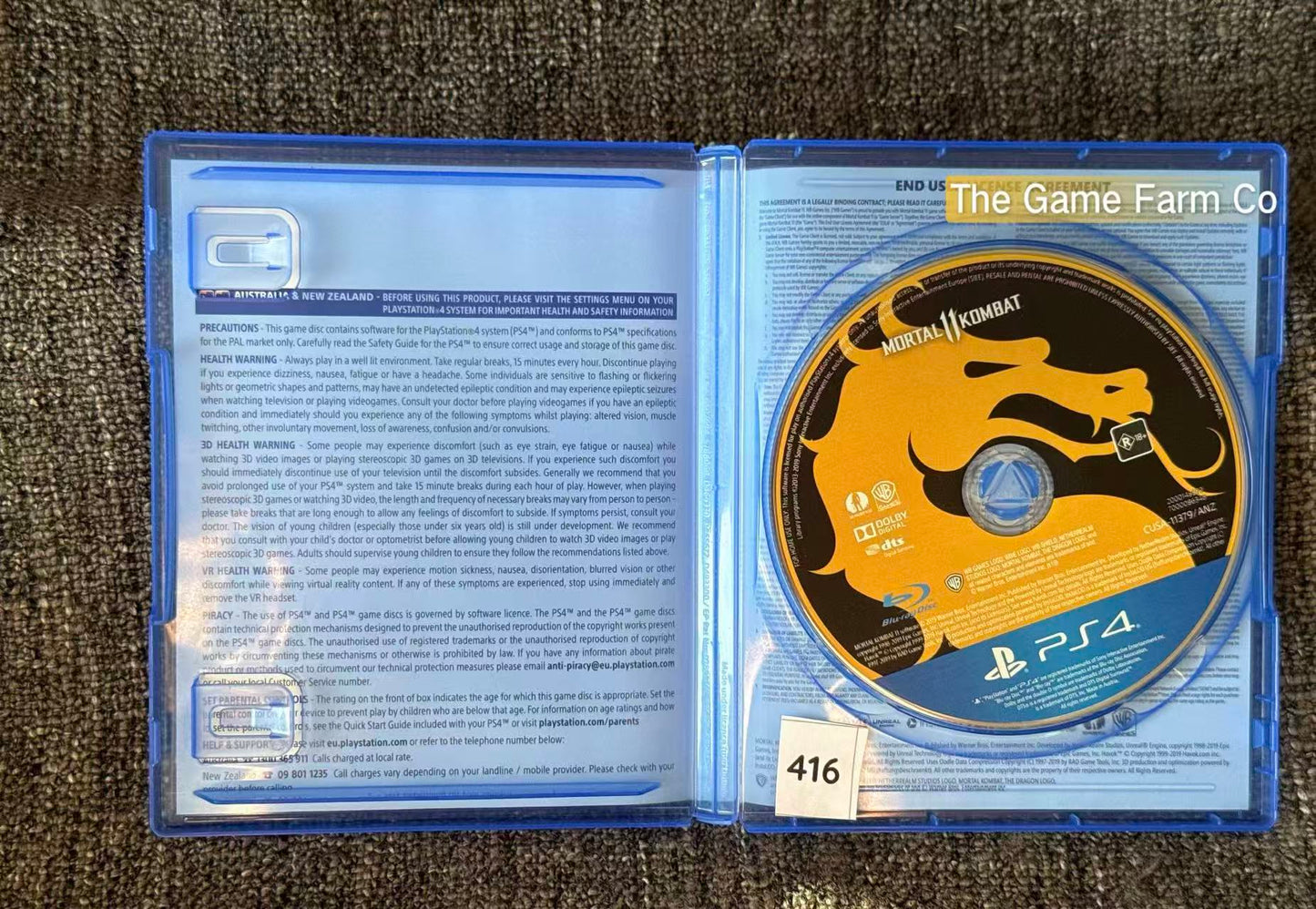 Mortal Kombat 11 PS4 Physical Game PAL Tested Used