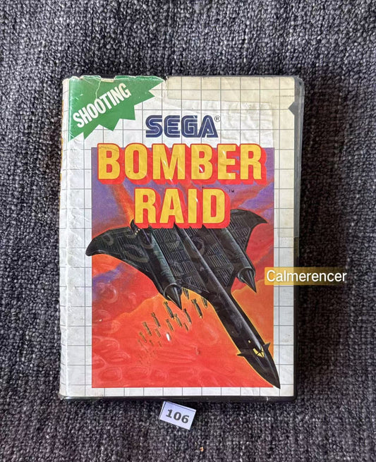 Bomber Raid Game - No Manual Sega Master System