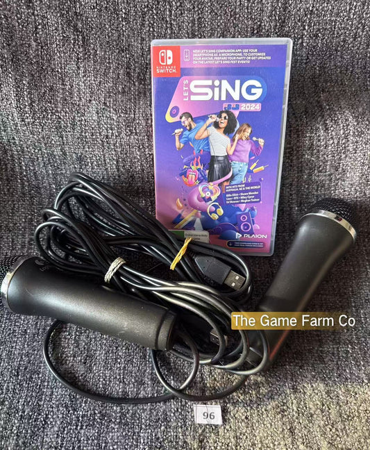 Lets Sing 2024 with 2x Microphones Switch Game - Nintendo Switch