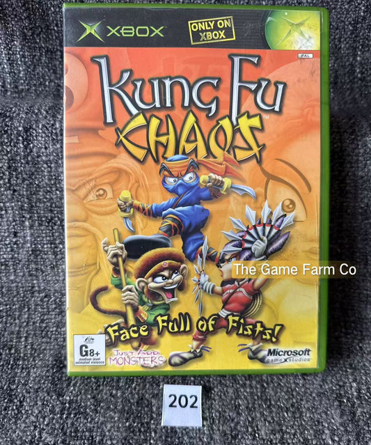 Kung Fu Chaos Game Microsoft Xbox Original
