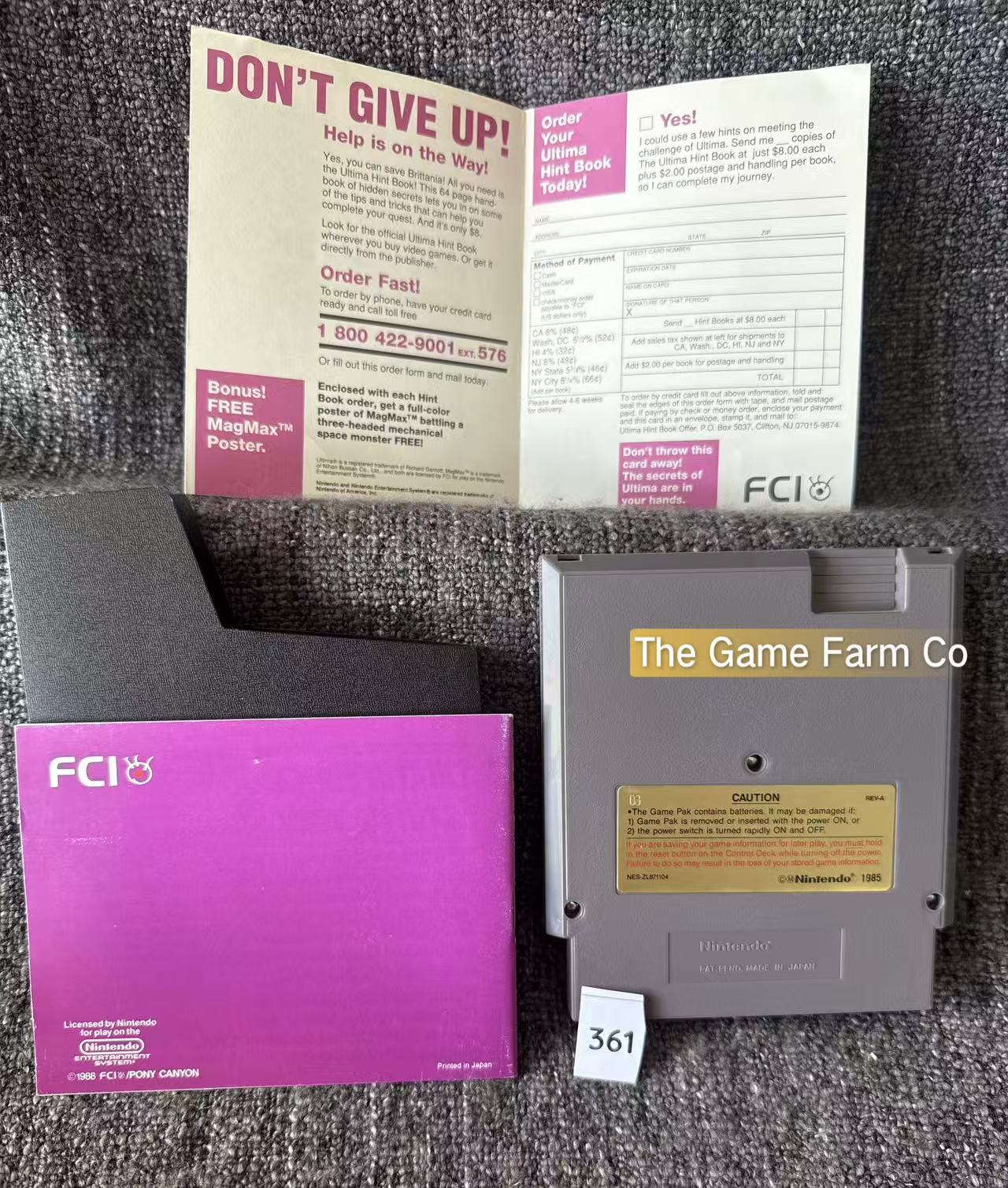Exodus Ultimate Game - Nes - Nintendo / Entertainment System - NTCS American Version