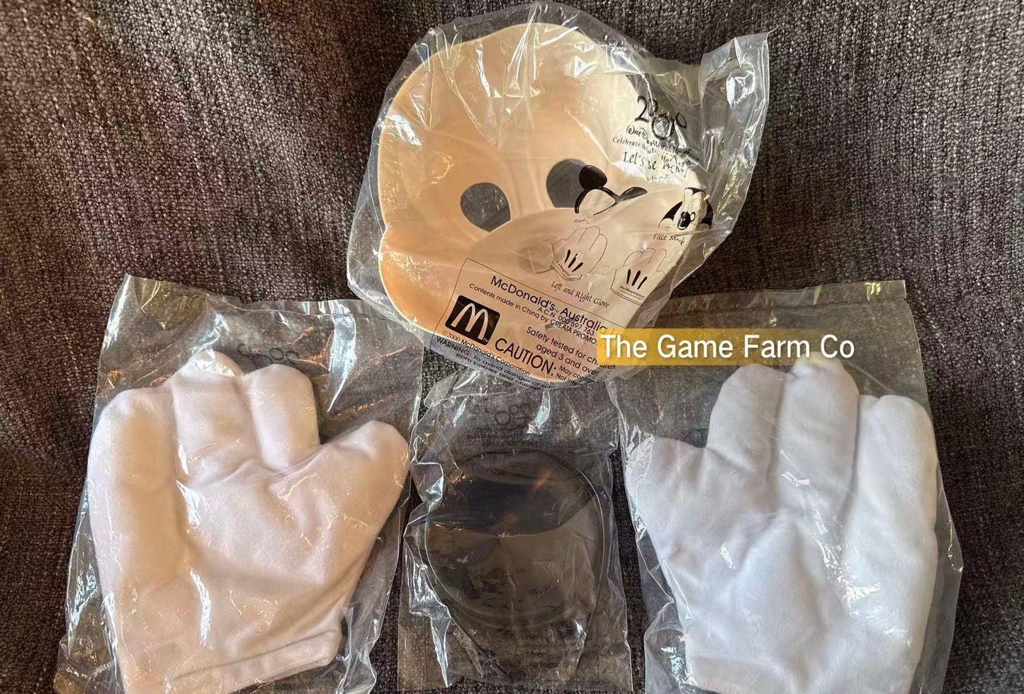 Vintage 2000 McDonalds Happy Meal Toys Disney Lets Be Mickey Lot of 4 Sealed