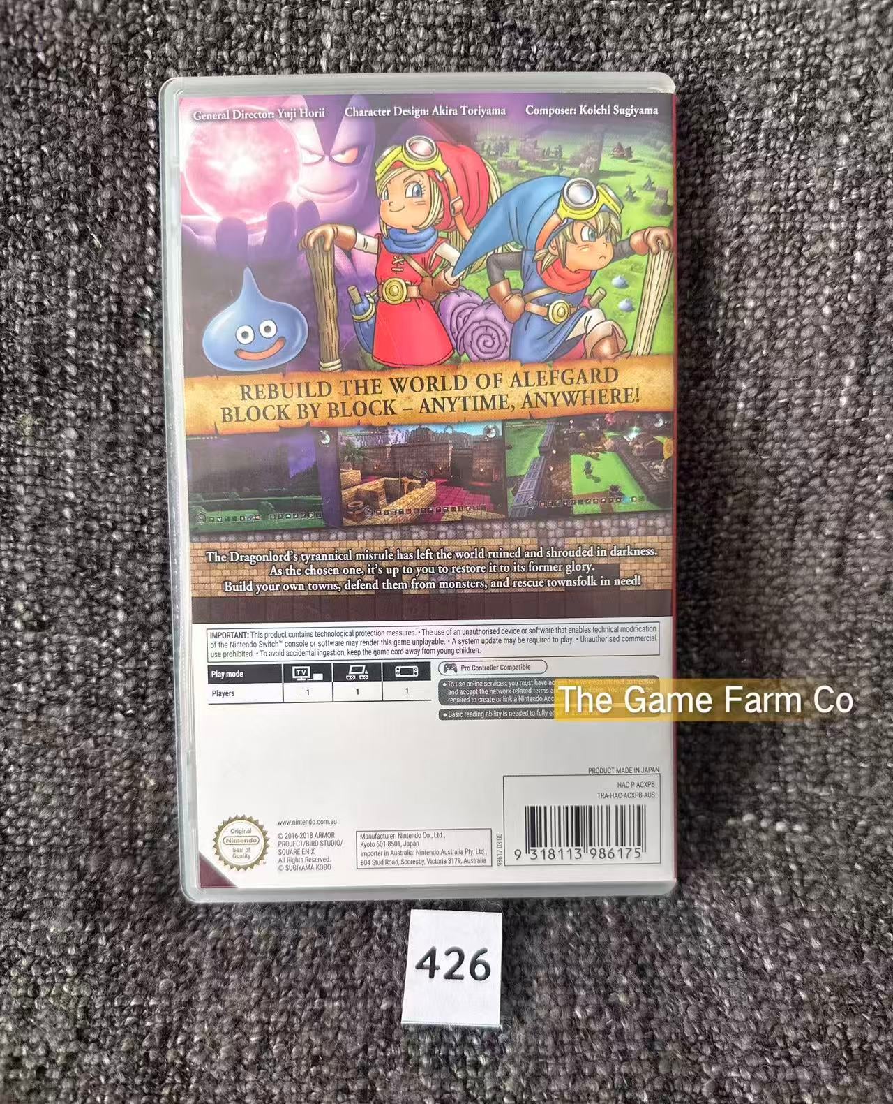 Dragon Quest Builders Nintendo Switch Physical Game Cartridge PAL Tested Used