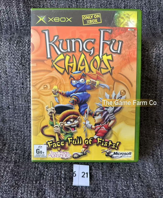 Kung Fu Chaos Game Microsoft Xbox Original