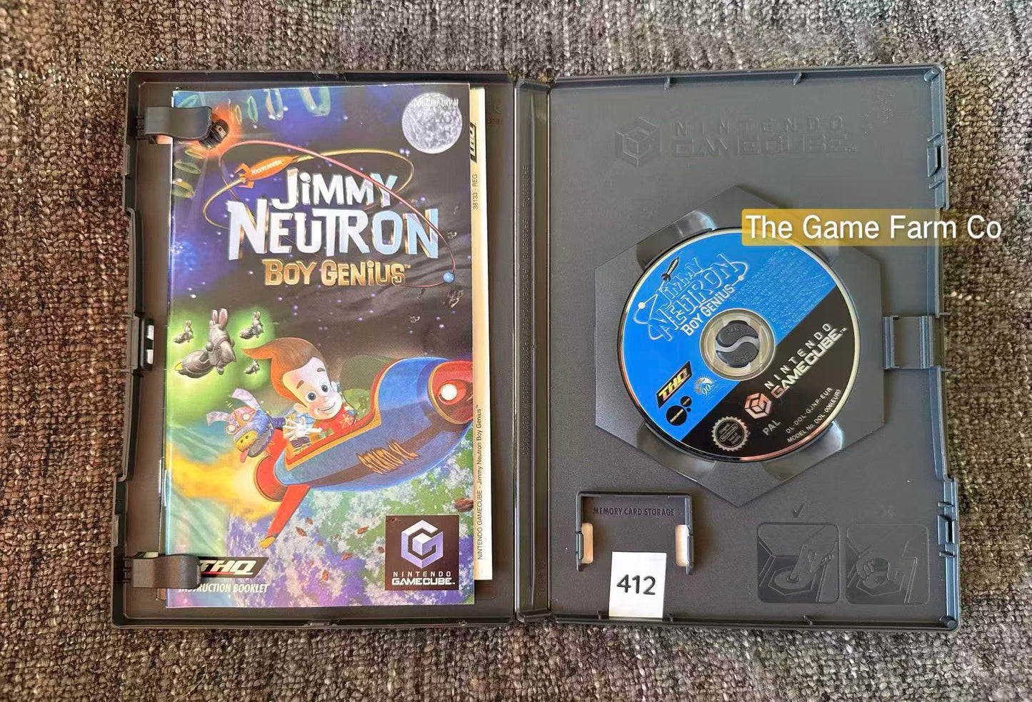 Jimmy Neutron Boy Genius Nintendo GameCube CIB PAL Tested Used