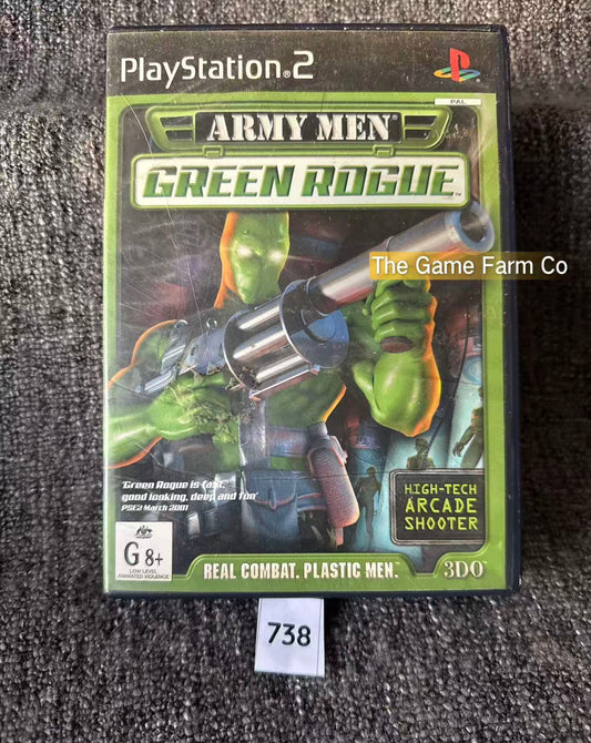 Army Men Green Rogue Game- Sony PlayStation 2 (PS2)