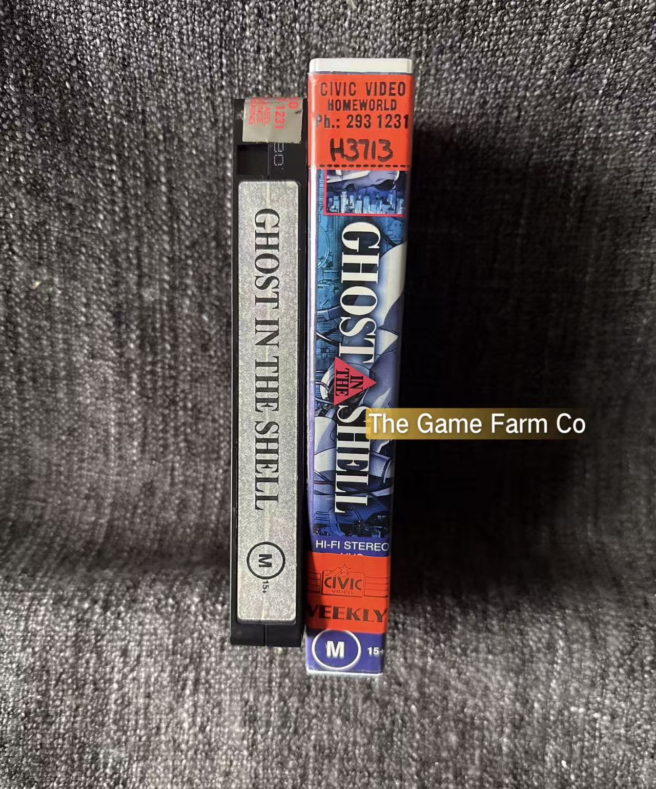 Ghost in the Shell (VHS) Authentic Complete in Box (CIB) Anime Classic - Untested