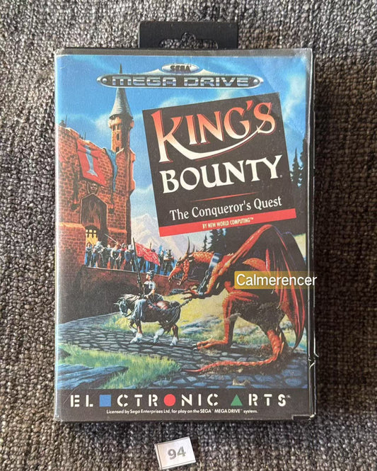 King's Bounty Conquerer's Quest  Game - No manual  - Sega Mega Drive
