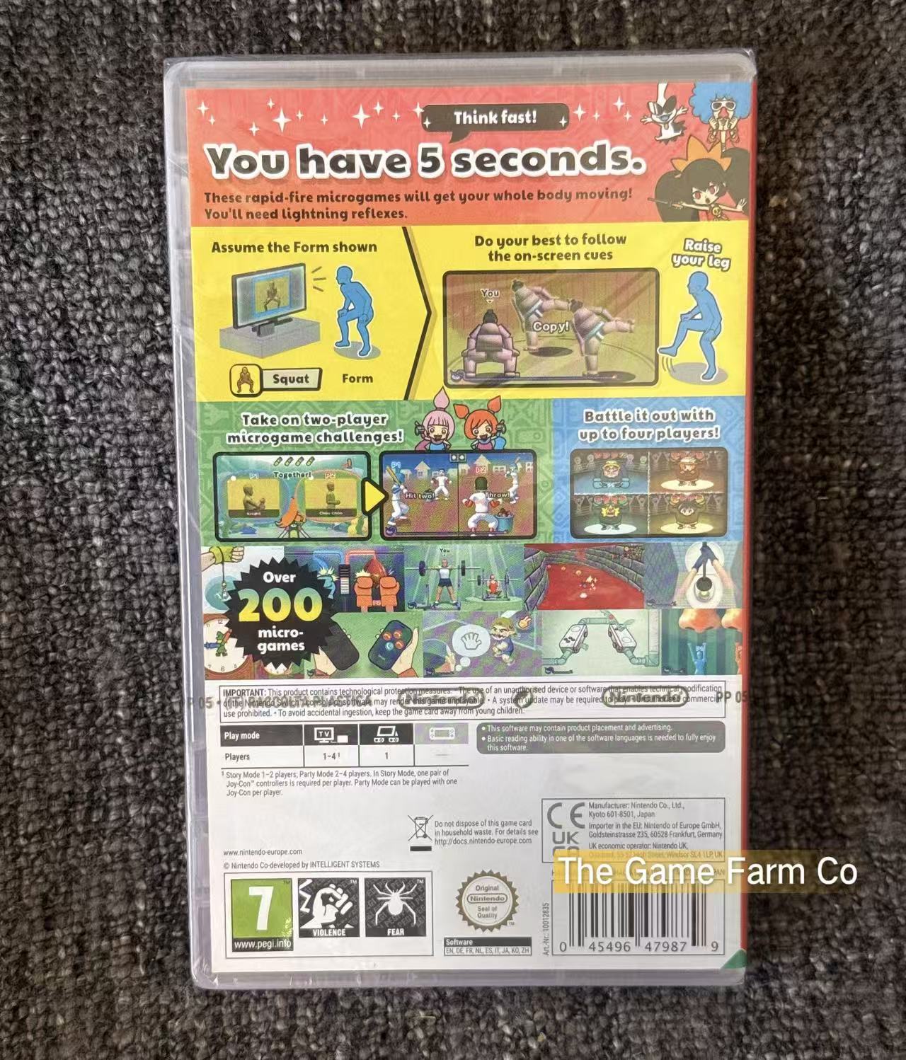 WarioWare: Move It! Nintendo Switch Brand New and Sealed Physical Game