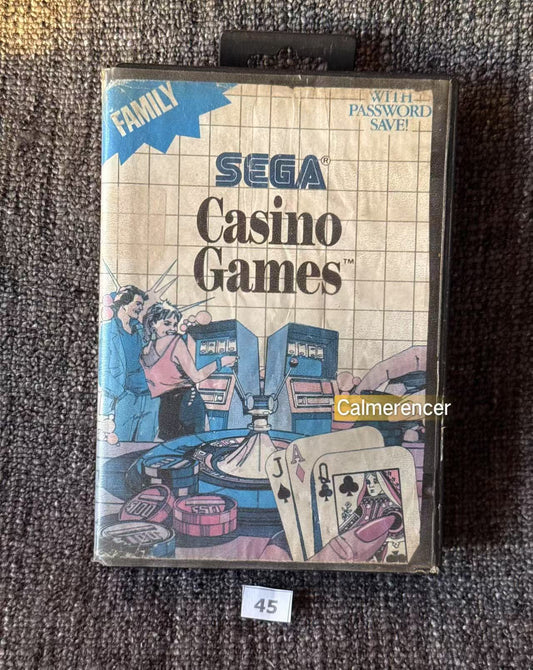 Casino Games - No Manual -  Game - Sega Master System