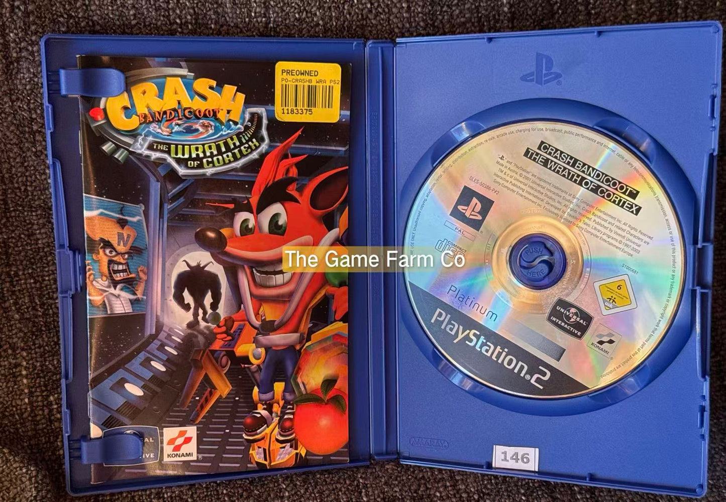 Crash Bandicoot: The Wrath of Cortex Sony PlayStation 2 Complete PAL Tested Used
