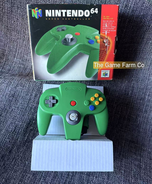 All Genuine boxed Green N64 controller (Nintendo)