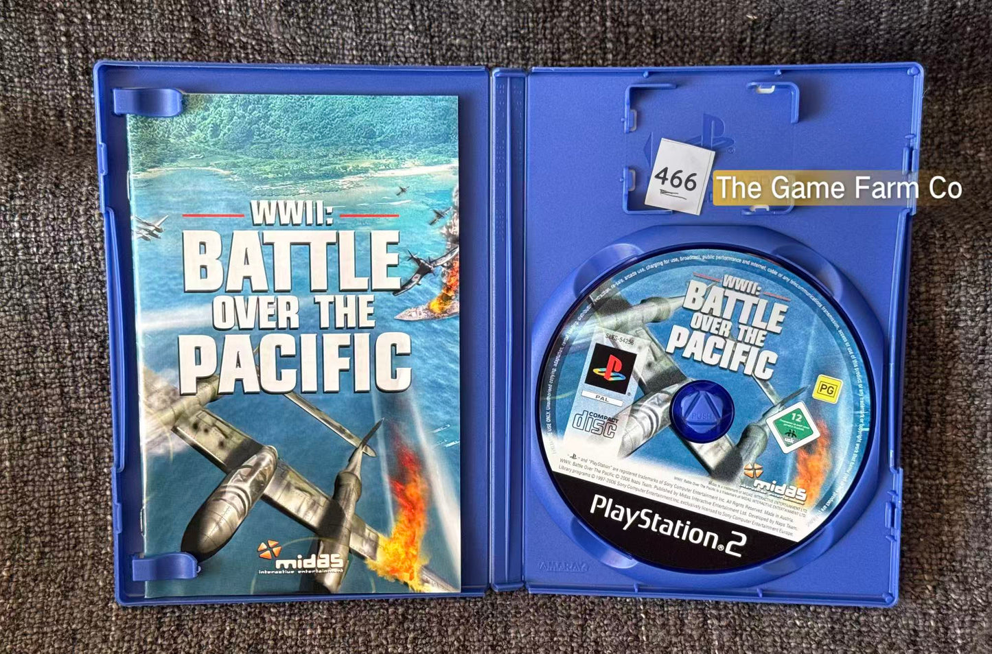 WWII: Battle Over the Pacific PS2 Physical Game CIB PAL Tested Used
