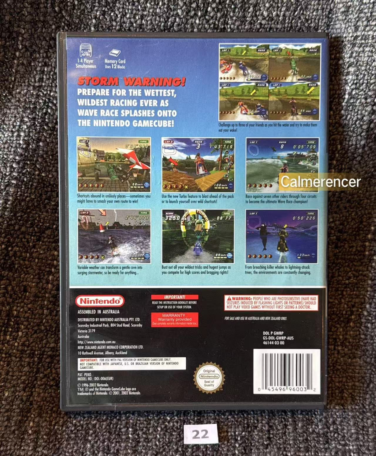 Wave Race Blue Storm Game - Nintendo Gamecube - Pal Version
