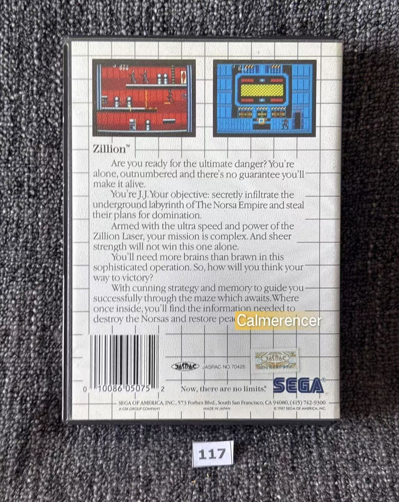 Zillion Game - Sega Master System