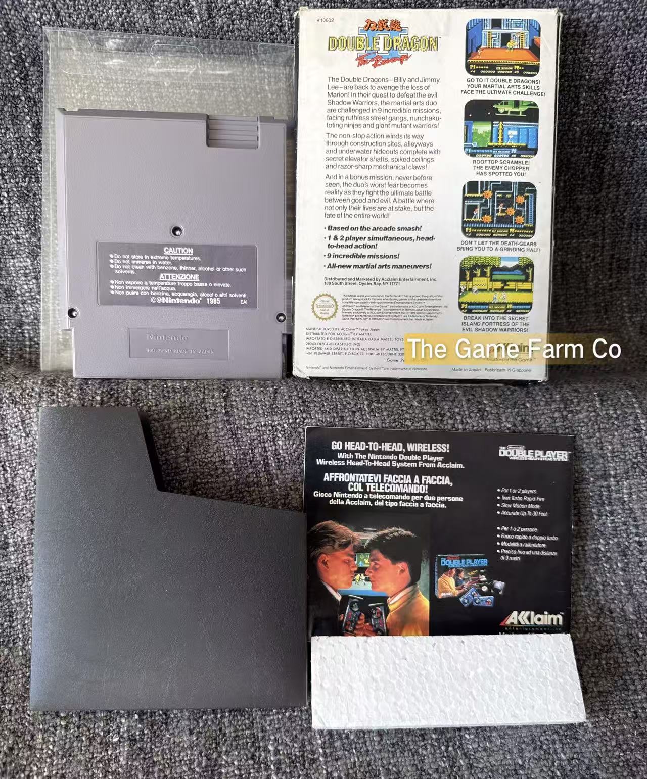 Double Dragon II 2 Boxed Game - Nes - Nintendo / Entertainment System - Pal Version