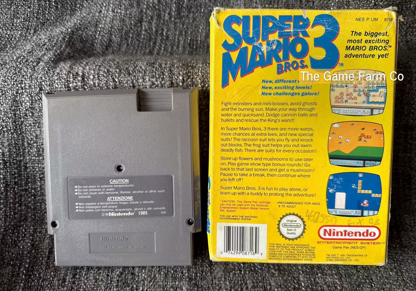 Super Mario Bros 3  Game Boxed - Nes - Nintendo / Entertainment System - Pal Version