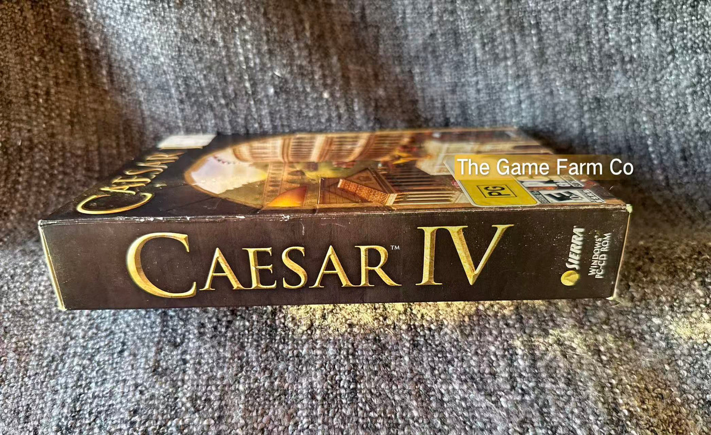 Caesar IV PC Big Box Complete CIB Untested Vintage Retro PC Game