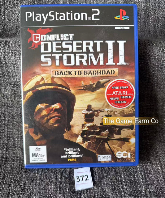 Conflict Desert Storm II 2 Back To Baghdad Game In mint Condition - Sony PlayStation 2 (PS2)