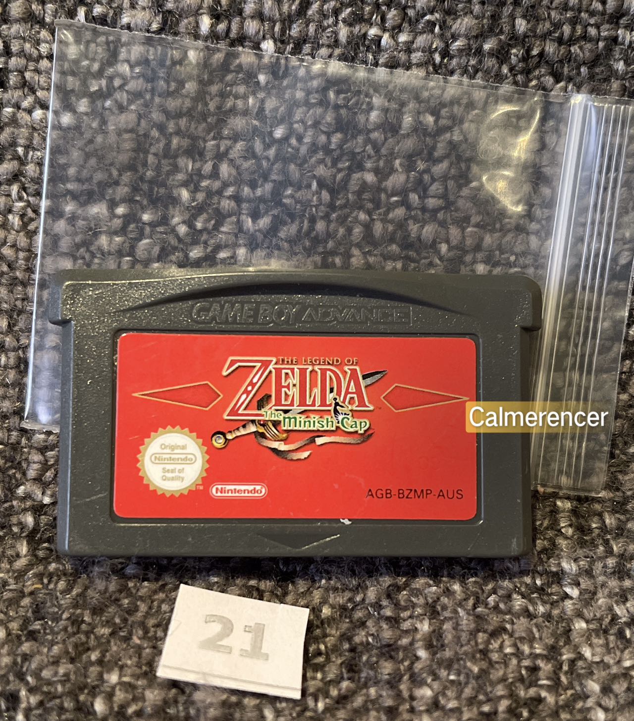 The Legend Of Zelda The Minish Cap Game -Nintendo Gameboy Advance Cart GBA - Pal Version