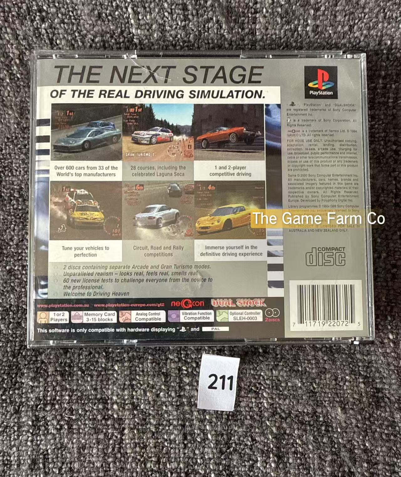 Gran Turismo 2 - Sony Playstation One (PS1) Game