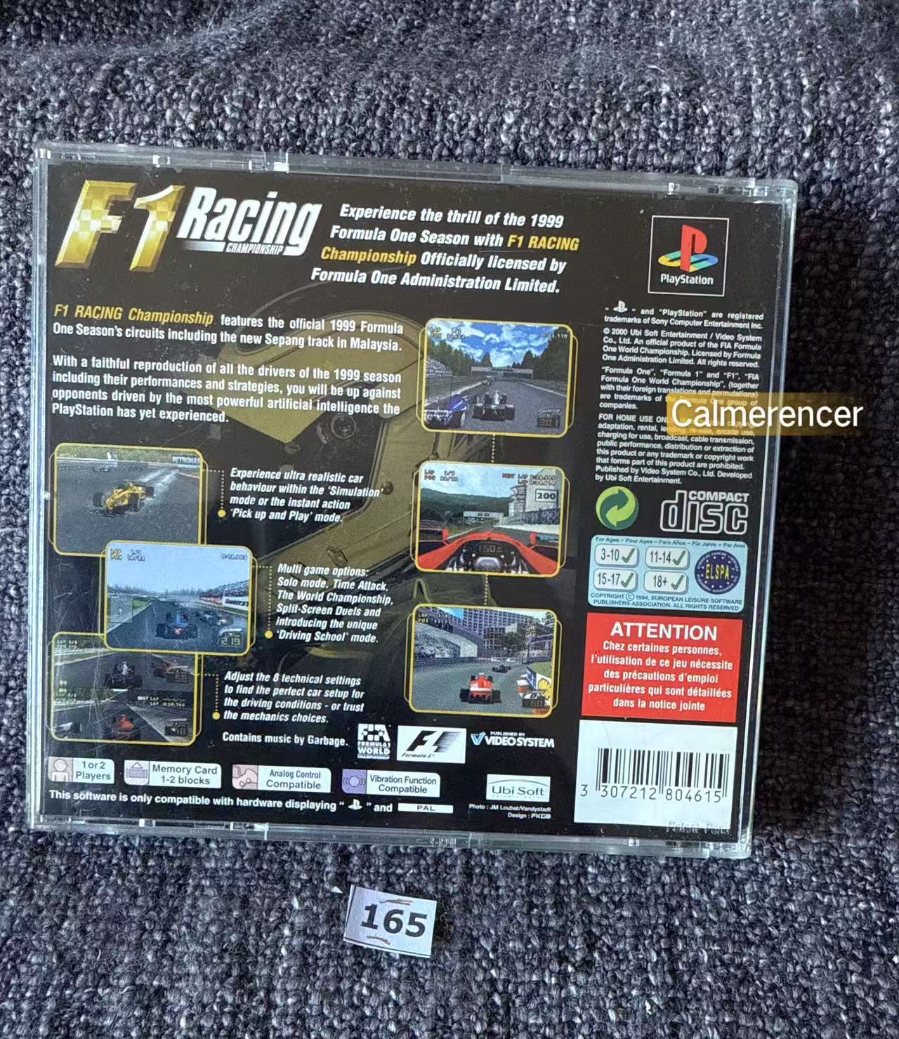 F1 Racing Championship In Mint like condition - Sony Playstation One (PS1) Game