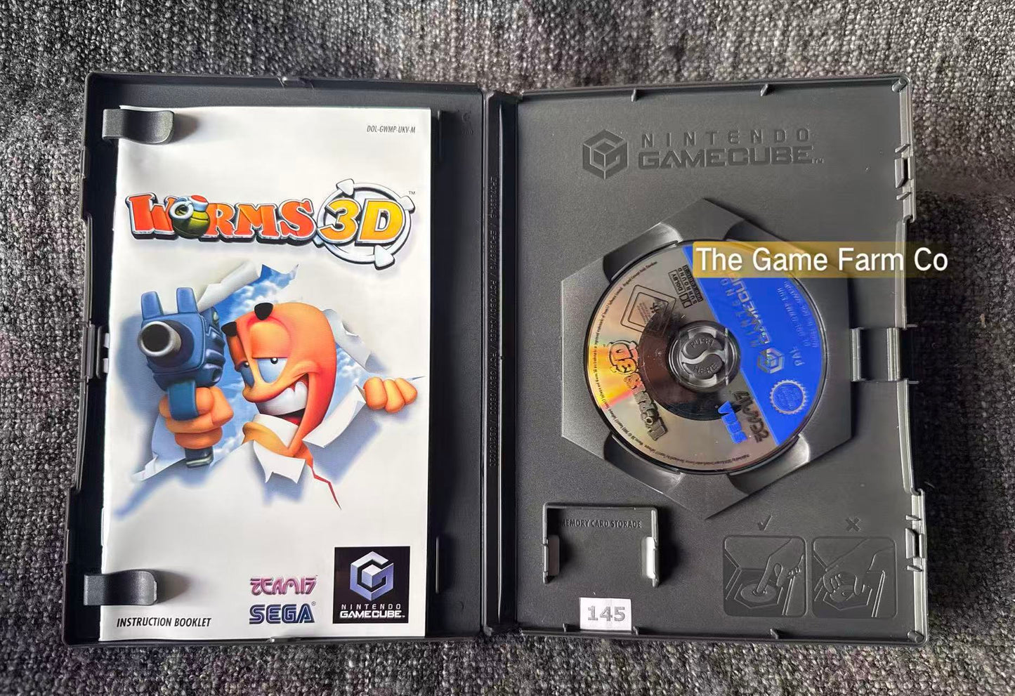 Worms 3D (Nintendo GameCube) Complete CIB Manual - PAL Version Tested