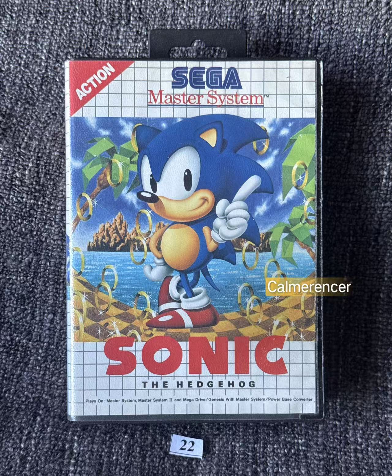 Sonic The Hedgehog Game - No manual - Sega Master System