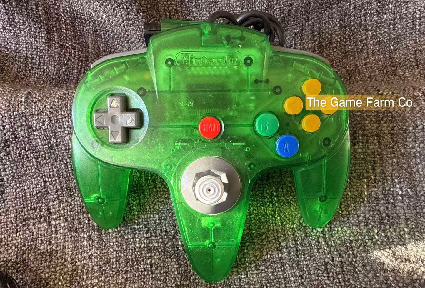 Jungle Green Funtastic Nintendo 64 Console Bundle N64 Tested Excellent Condition