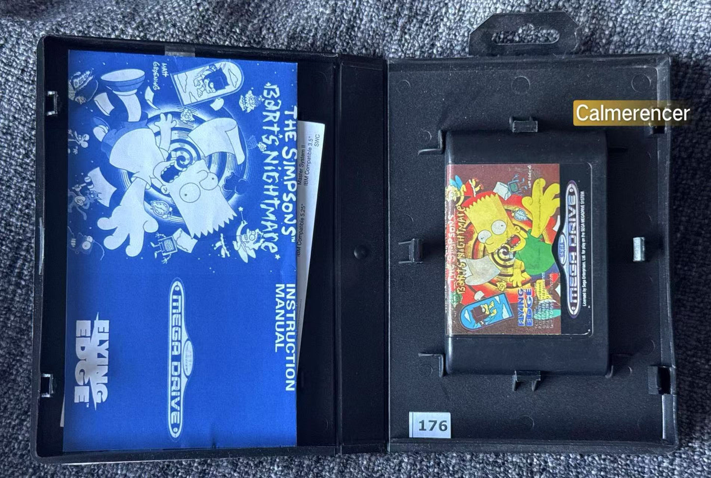 The Simpsons Barts Nightmare - Game - Sega Mega Drive