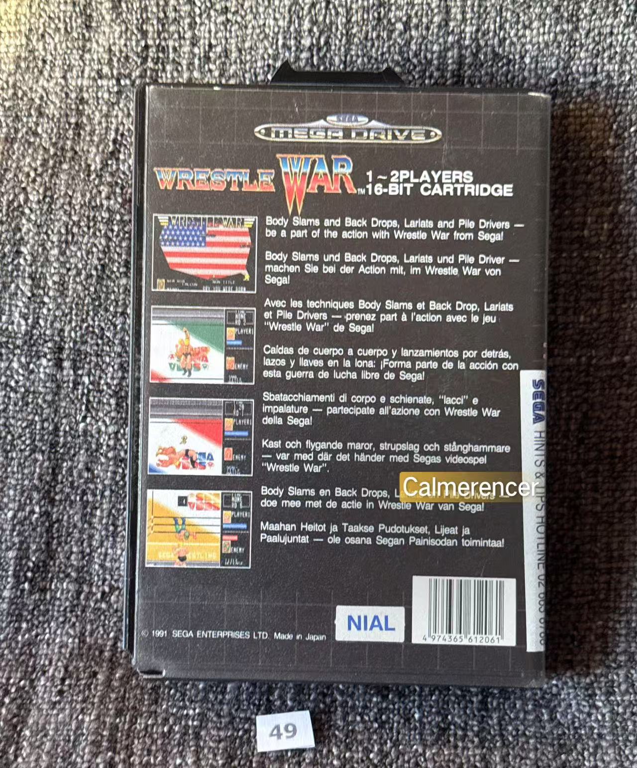 Wrestling War - Game - Sega Mega Drive