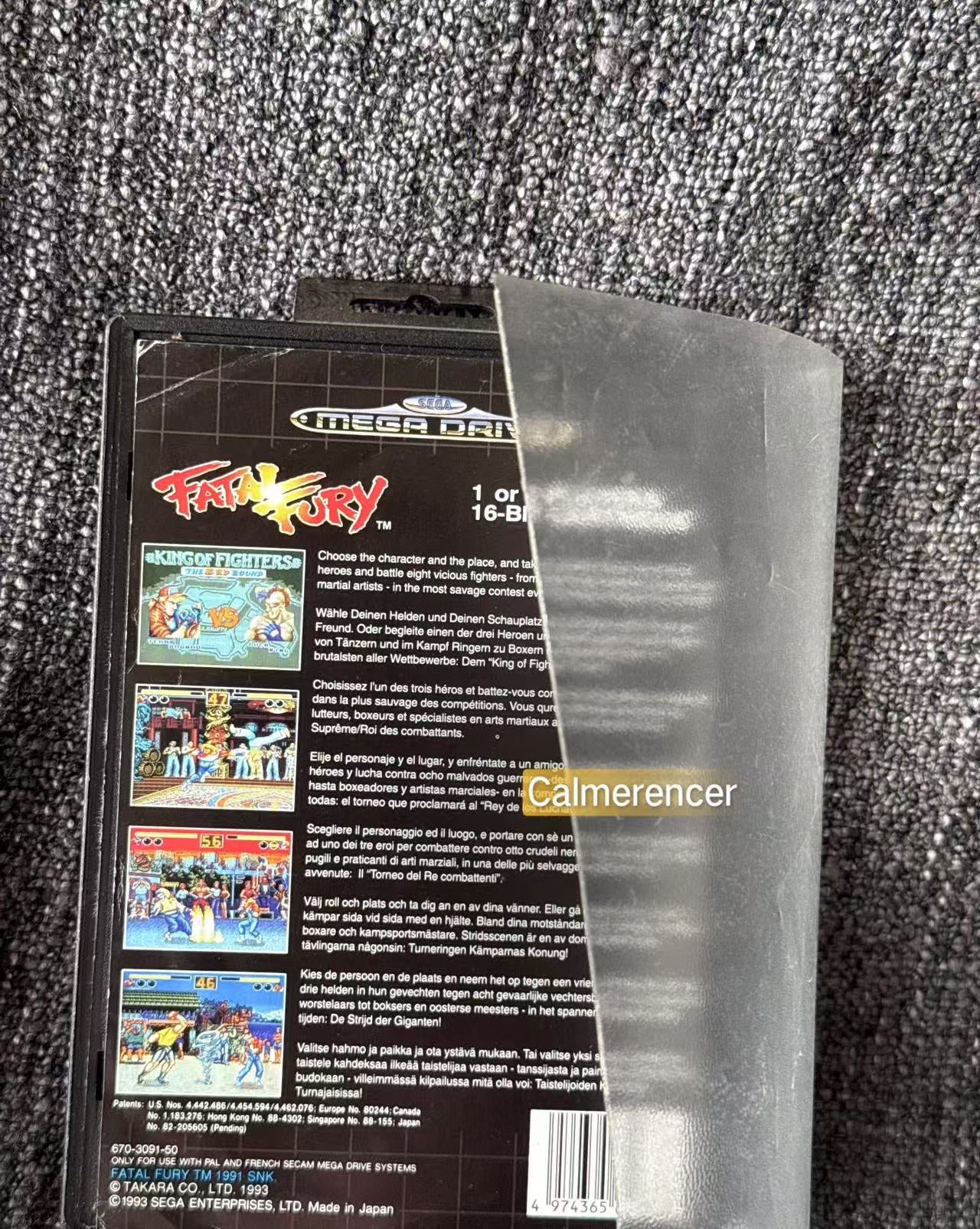 Fatal Fury Game - Sega Mega Drive