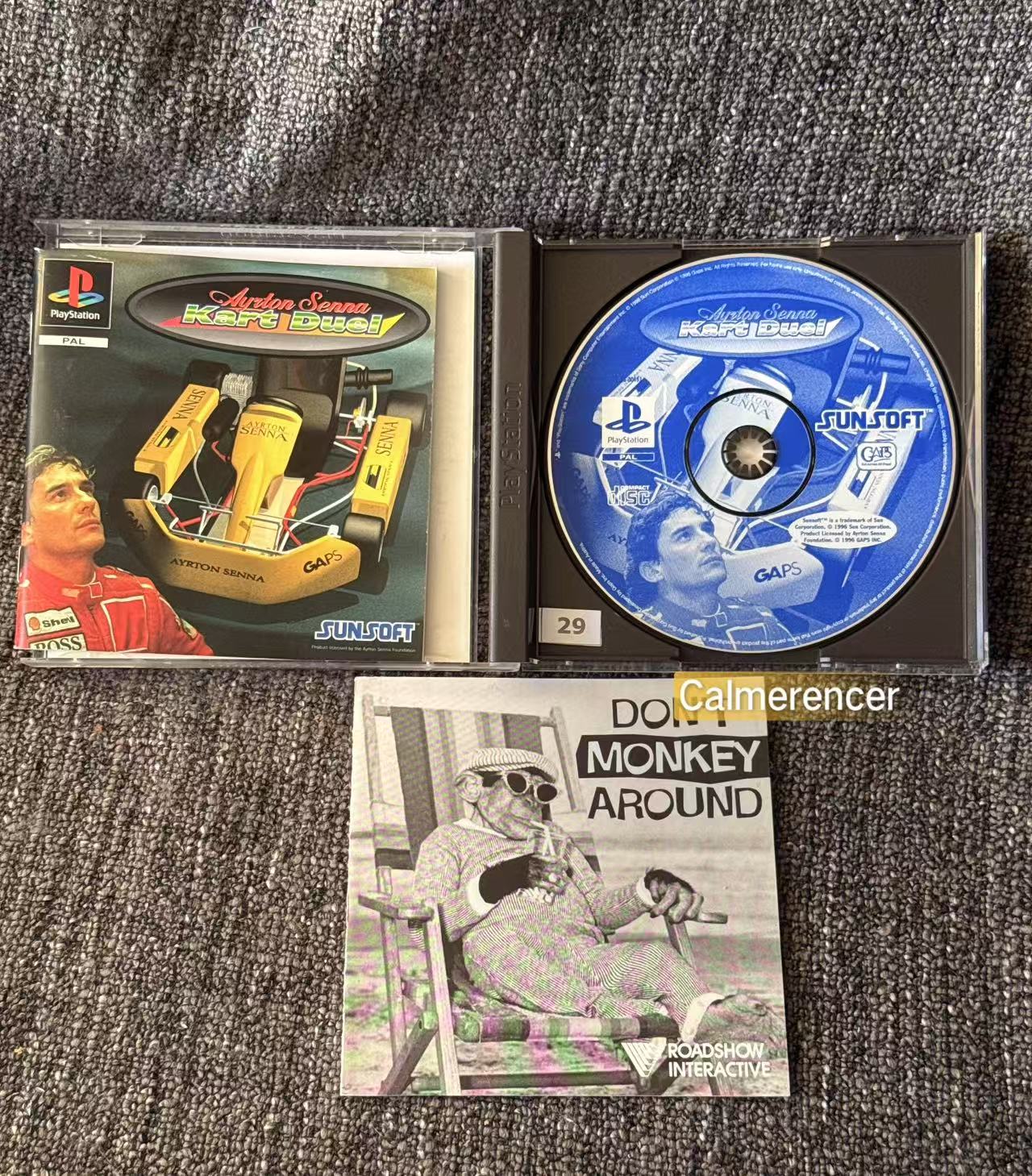 Ayrton Senna Kart Duel - Sony Playstation One (PS1) Game