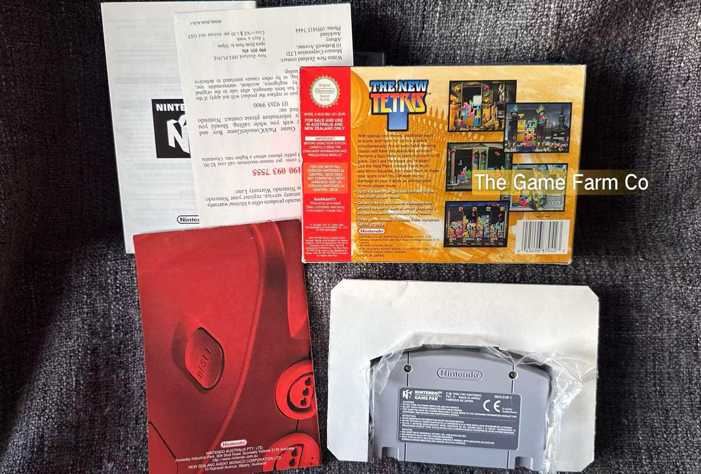 The New Tetris N64 Physical Game CIB PAL Tested Used Great Condition