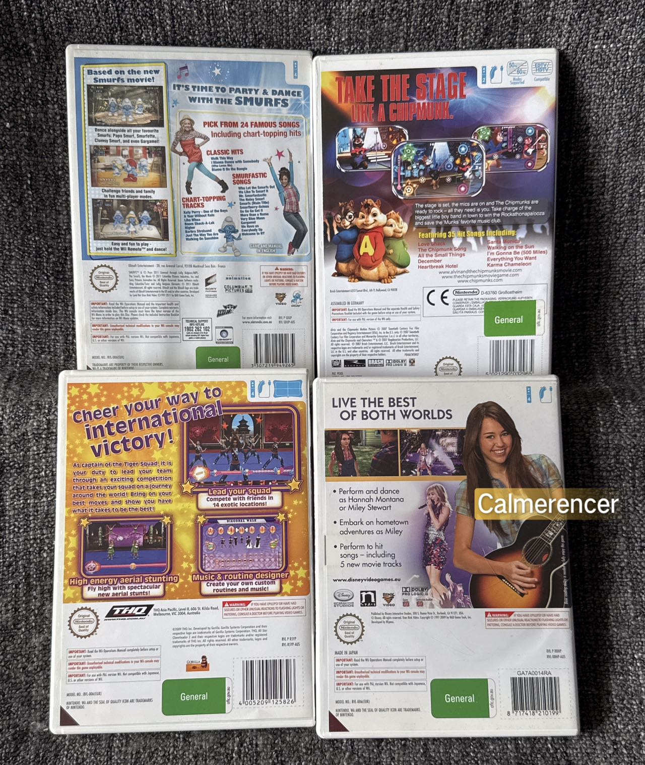 4x Game Bundle -  Nintendo Wii game