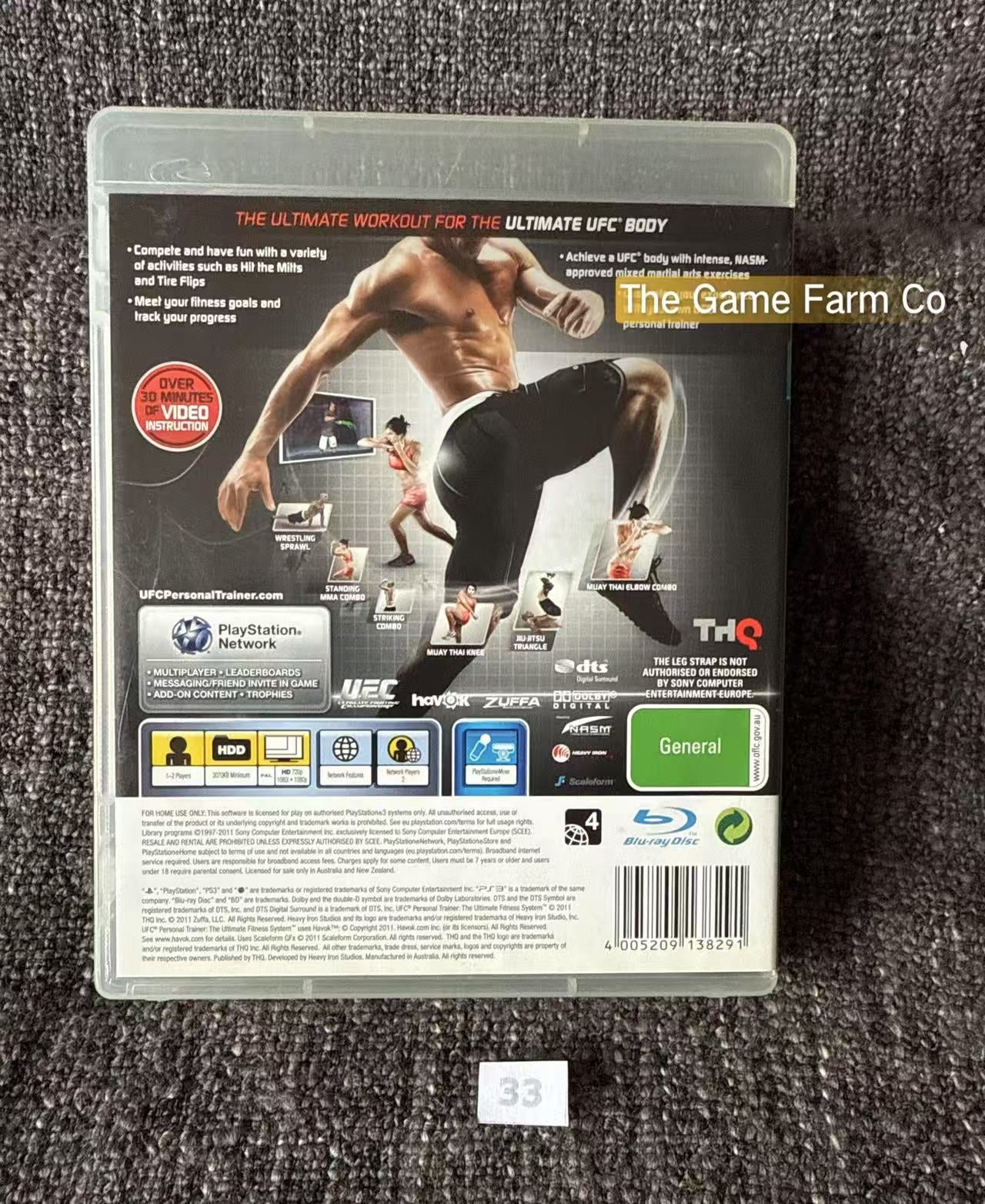 UFC Trainer The Ultimate Fitness Trainer Game - PS3 - Sony Playstation 3