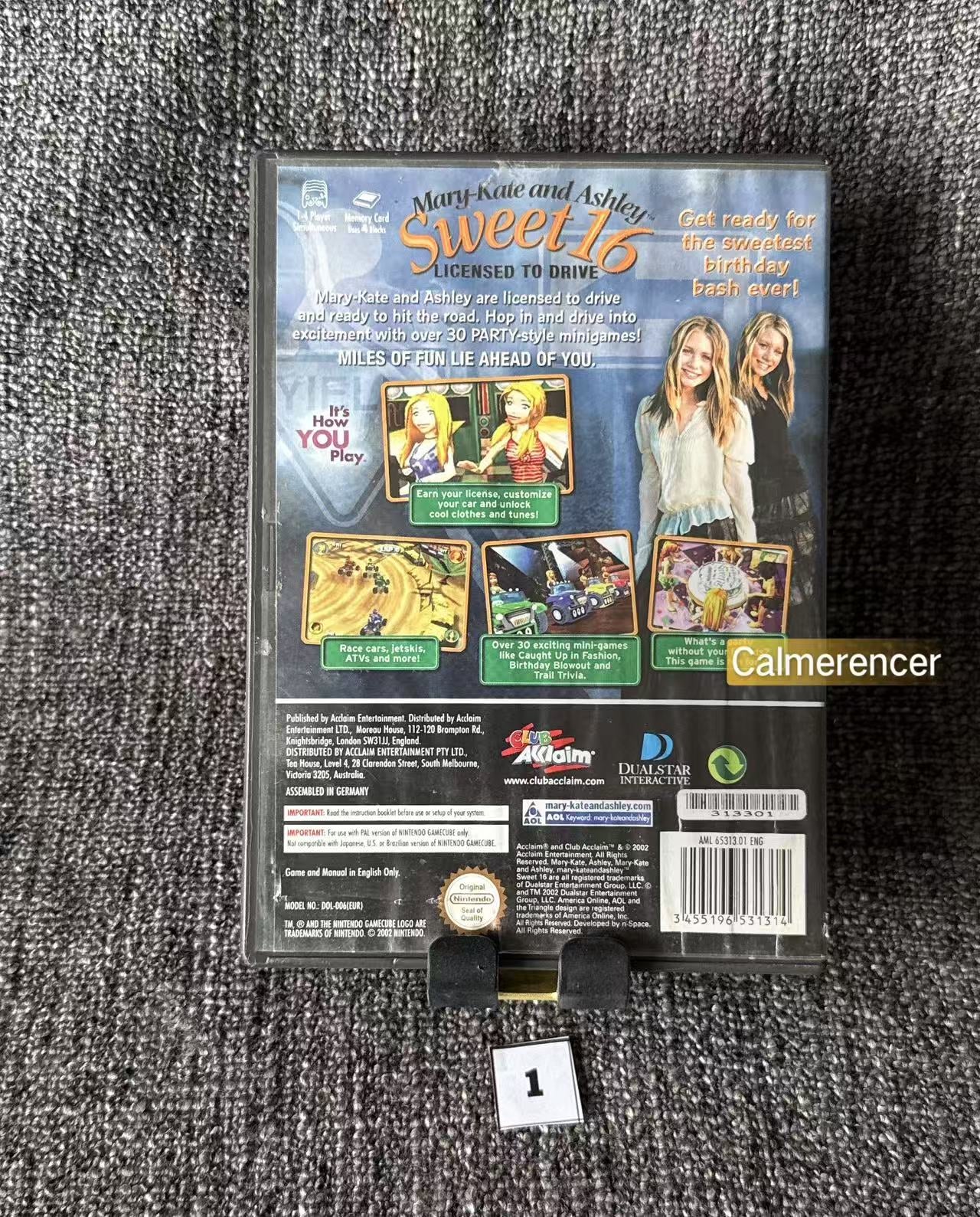 Mary-Kate & Ashley Sweet 16 Licensed To Drive Game - Nintendo Gamecube - Pal Version