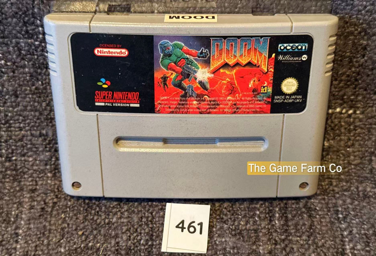 Doom Super Nintendo (SNES) Loose Used PAL Version