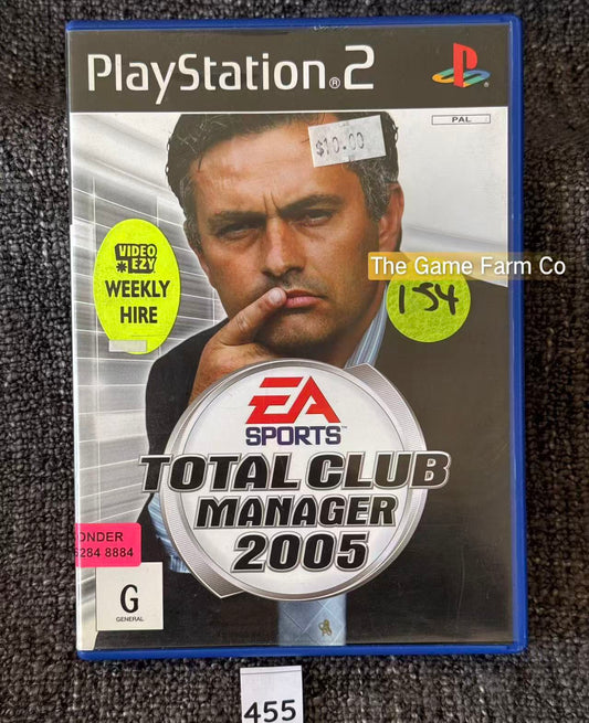 Total Club Manager 2005 PS2 Physical Game CIB PAL Tested Used