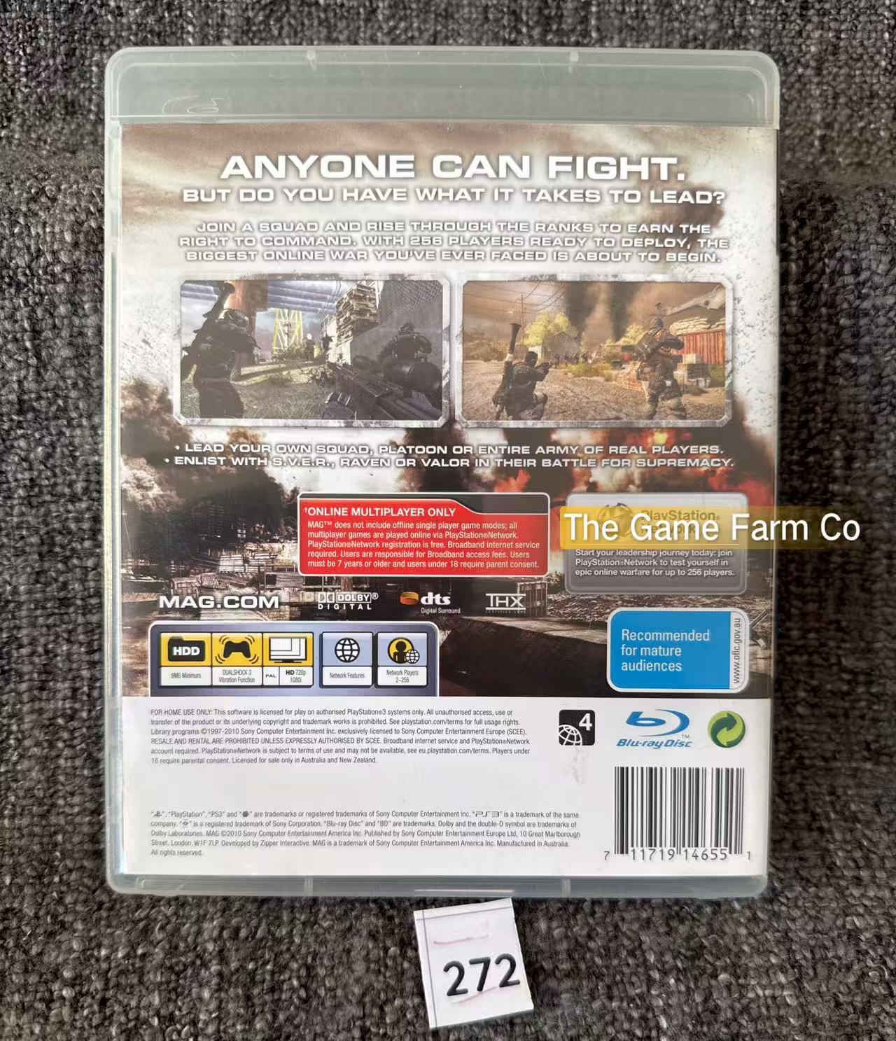 MAG Game - PS3 - Sony Playstation 3